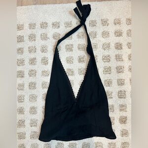 ASOS Black Halter Neck Dress